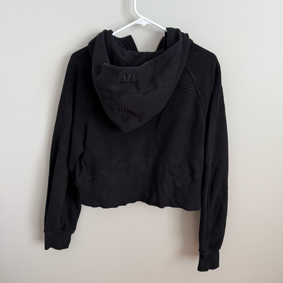 Lululemon Oversized Scuba Half Zip Hoodie M/L Black with Gold Zipper GUC - Picture 7 of 8
